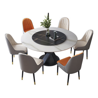 stone top lazy susan table tomas