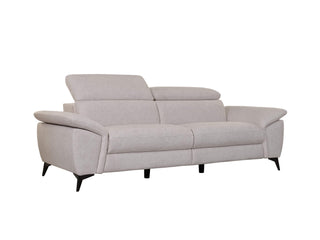stylish annie stationary recliner sofa top grain leather