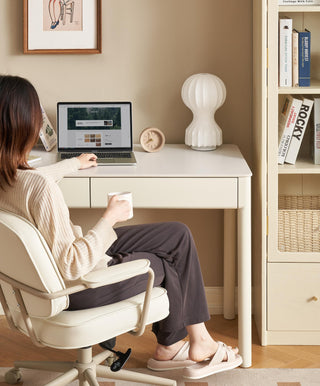 stylish cleo white study table