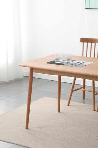 stylish dante oak wood dining table