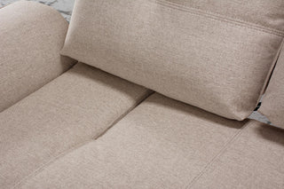 stylish light grey fabric sofa tania