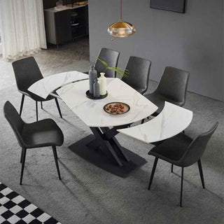 stylish pura white table extendable feature