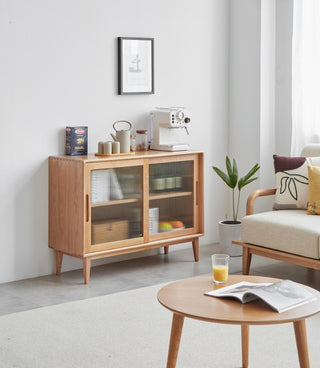 stylish seville oak dining room sideboard