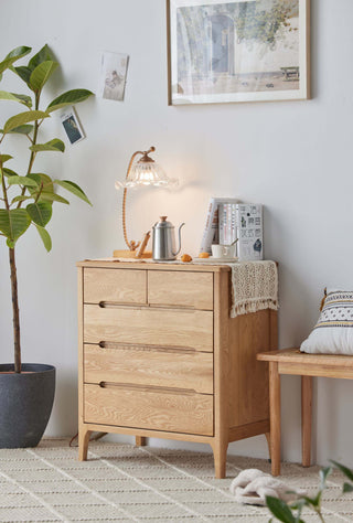 stylish vasto oak chest of drawers