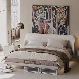 susanna modern floating storage bed
