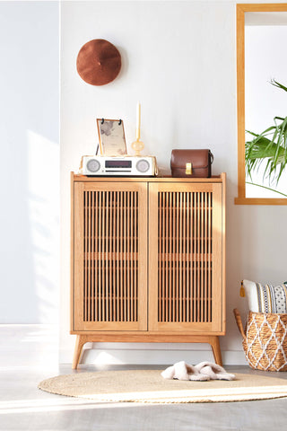 talia wooden shoe cabinet