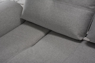 tania sofa light grey soft fabric