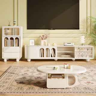 taya elegant white gloss coffee table