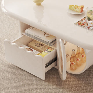 taya luxury white gloss coffee table