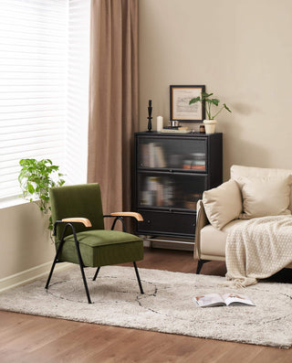 timeless minerva fabric chair