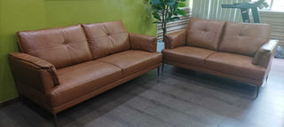 TOP GRAIN RECLINING LEATHER SOFA