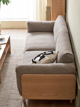 valencia 4 seater sofa wooden