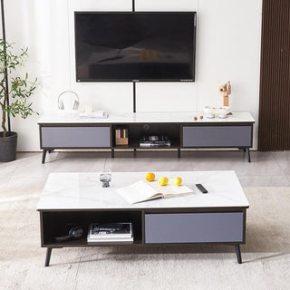 vantage tv console sintered stone design