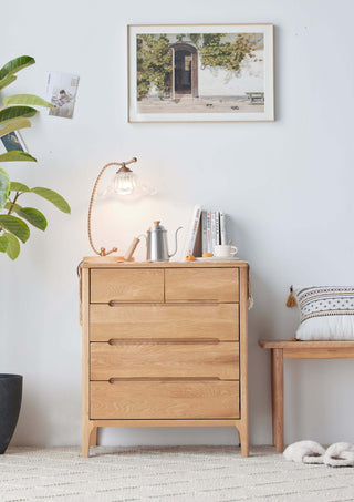 vasto oak chest of drawers wooden legs