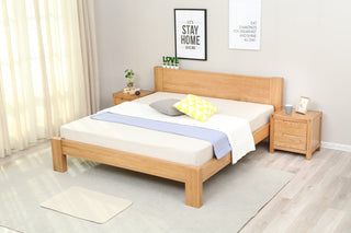 venet oak wood bedside table