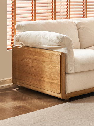 versatile fortuna wood frame sofa