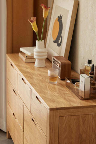 versatile positano oak drawer chest