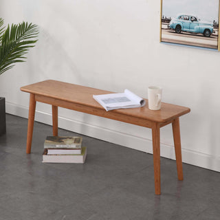 versatile renato cherry wood dining bench