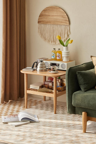versatile sola coffee table with shelf