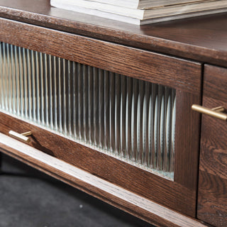 walnut mike solid wood living room stand