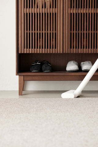 walnut shoe stand