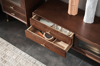 walnut solid wood tv console mike ideas