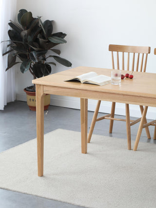 warmth marco solid wood dining table oak wood