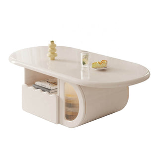 white gloss coffee table taya