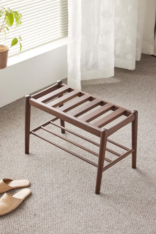 wooden shoe bench with cushion gianna