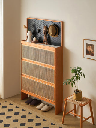 yara shoe cabinet white compact