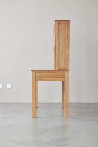 zamor oak study desk beveled corners