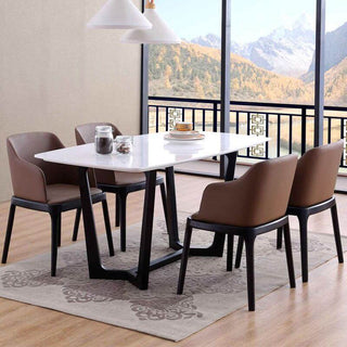 beautiful gloss marble dining table scratch resistant