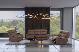 bella manual recliner sofa leather