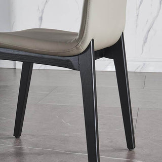 eden dining chair wooden leg view