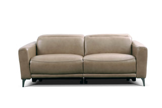 electric leather sofa irene beige