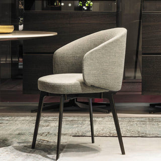 grey fabric dining chair steel leg