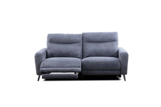 grey fabric recliner sofa