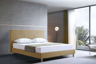 headboard austin bedframe fabric beige