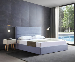 jayden bedframe light blue headboard storage