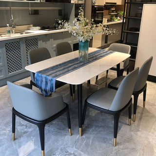 marble dining table-with 4 legs