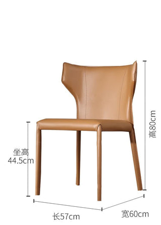 brown meg dining chair horn specification