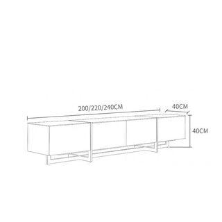 modern tv console measurements