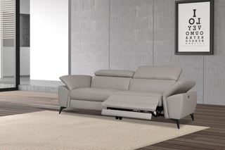 powered annie semi aniline leather sofa