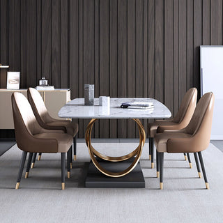 solid stable dining table leg base