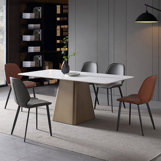 spacious sintered stone dining table set