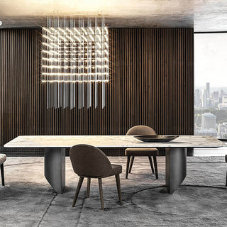 stable stainless steel sintered stone dining table