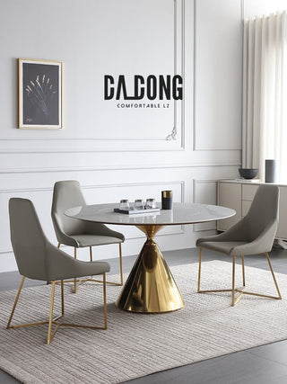 stable upward funnel round dining table 3 chairs