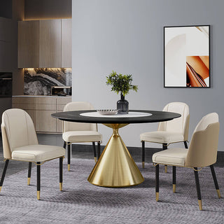 stunning sintered stone round table 4 chairs