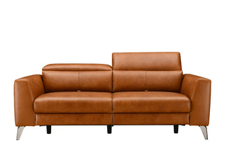 tammy leather sofa with usb charging capability
