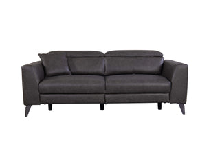 usb charging leather sofa tammy darkgrey